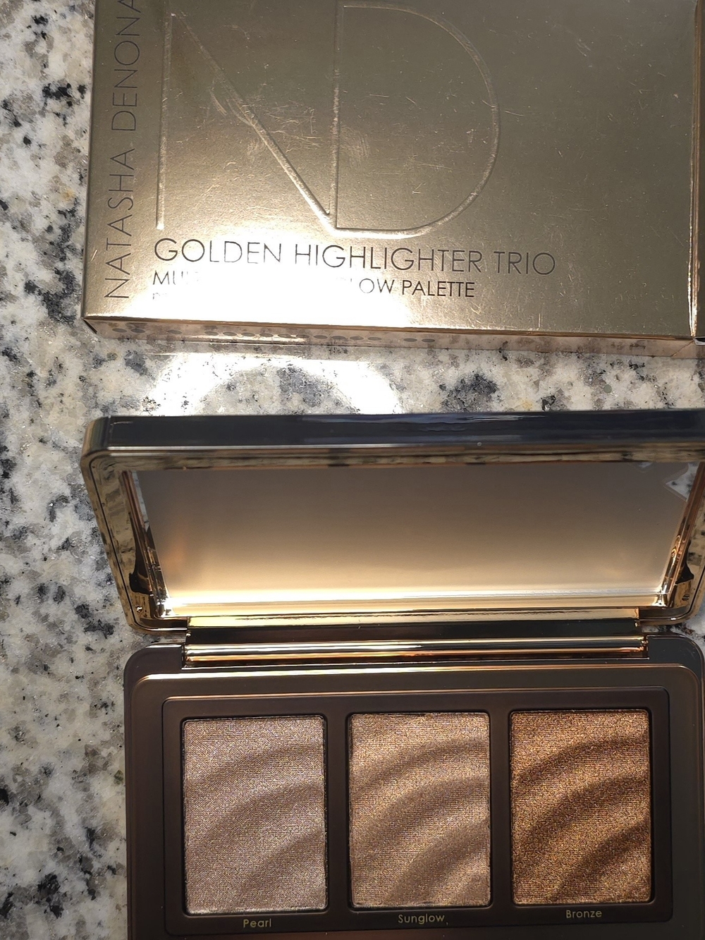 Natasha Denona Golden Highlighter Trio - Pearl, Sunglow, Bronze
